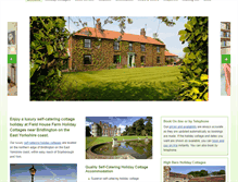 Tablet Screenshot of fieldhousefarmcottages.co.uk